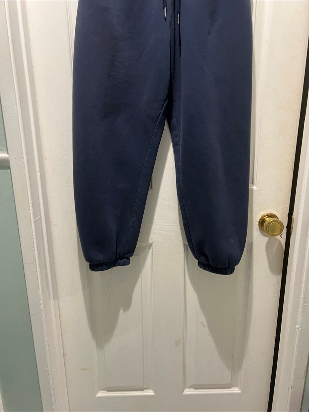 Quince Navy Drawstring Jogger Sweatpants - Picture 5 of 8